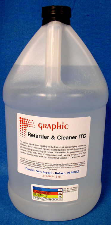 (image for) RETCL1 ITC Retarder/Cleaner (Plate/Blanket Spray) 4 Gallons